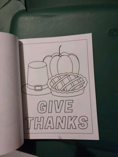 Thanksgiving coloring book - Thumbnail 2