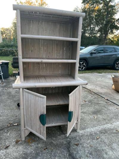 Vintage Bamboo Hutch - Thumbnail 2