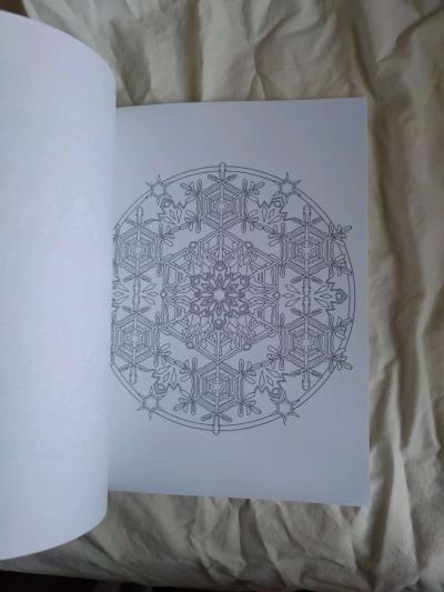 Snowflake Mandalas coloring book - Thumbnail 2