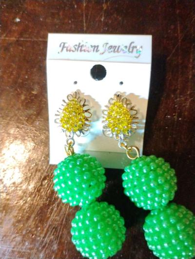 African beads green imitation Pearl - Thumbnail 4