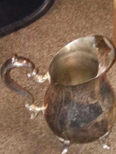 Silver plated cream pitcher - Thumbnail 2
