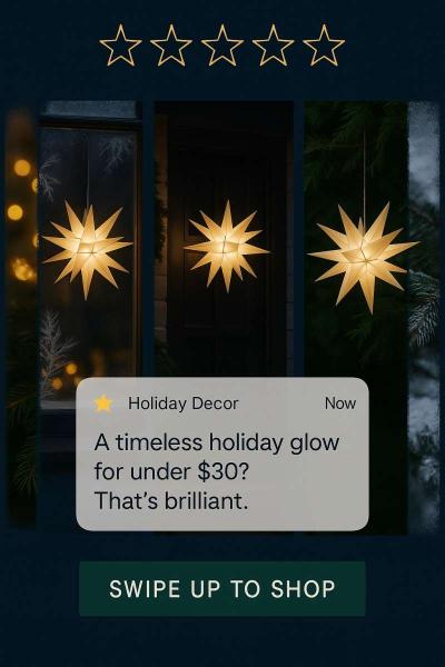 22Moravian Star Light  Durable PVC  Christmas decorations - Thumbnail 4