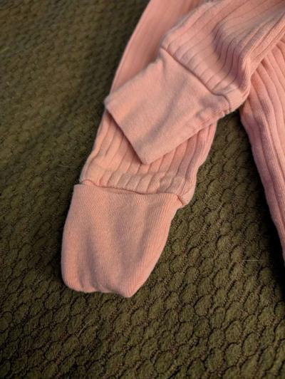 Baby pink sleepsuit without feet - Thumbnail 3