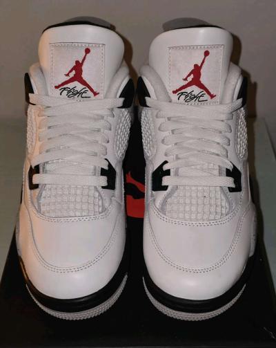 Air Jordan 4 Retro OG White Cement Youth Size 5 - Thumbnail 2