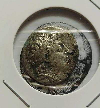 VERY RARE  AR SILVER  SELEUKID EMPIRE ANTIOCHOS VIIEUERGETES - Thumbnail 2