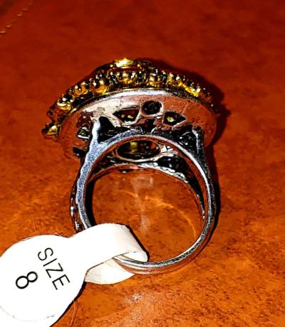 NEW Ruby Misianit Handmade Silver coin Size 8 - Thumbnail 5