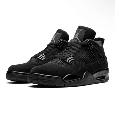 Nike Air Jordan 4 Retro Black Cat  All Black OG Style Mens - Thumbnail 5