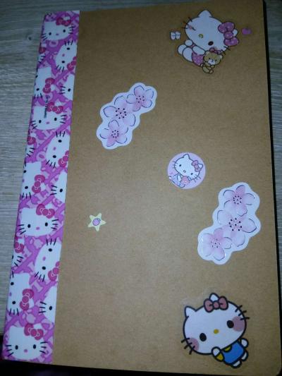 cute sanrio hello kitty decorated notebook - Thumbnail 2