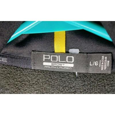 sports polo ralph lauren zip up jacket large black excelleni - Thumbnail 3