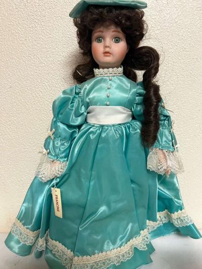 vintage porcelain doll made in France - Thumbnail 1