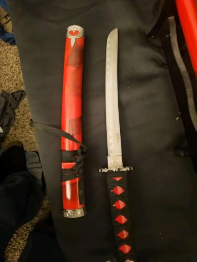 Complete 3 Piece Samurai Sword Set - Thumbnail 2