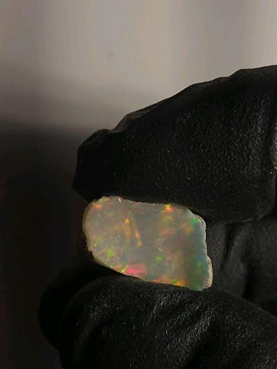 Untreated Dark Base Opal With Nice Pattern - Thumbnail 5