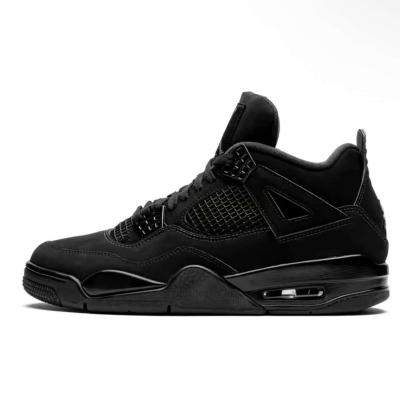 Nike Air Jordan 4 Retro Black Cat  All Black OG Style Mens - Thumbnail 2