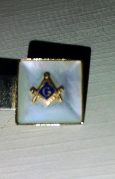 vintage mosaic Mason tie holder - Thumbnail 5