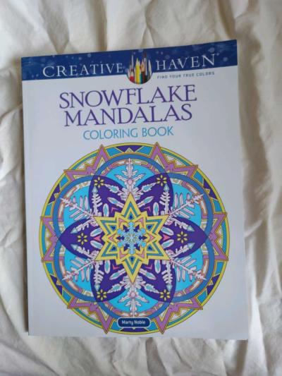Snowflake Mandalas coloring book - Thumbnail 1