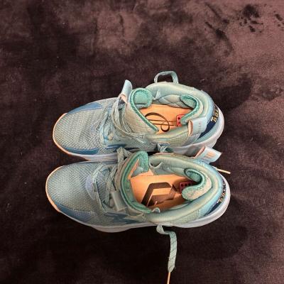 Adidas Dame 8 Young Dolla Mens Sz 6 Blue Cyan Silver Basketb - Thumbnail 6