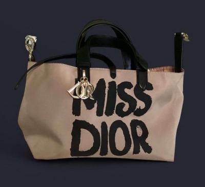 MISS DIOR Medium Canvas CD Toujours Style Totebag Used ONCE - Thumbnail 2