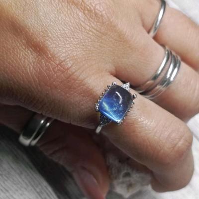 Aquamarine  Sterling Silver 925 Ring jewelry - Thumbnail 4