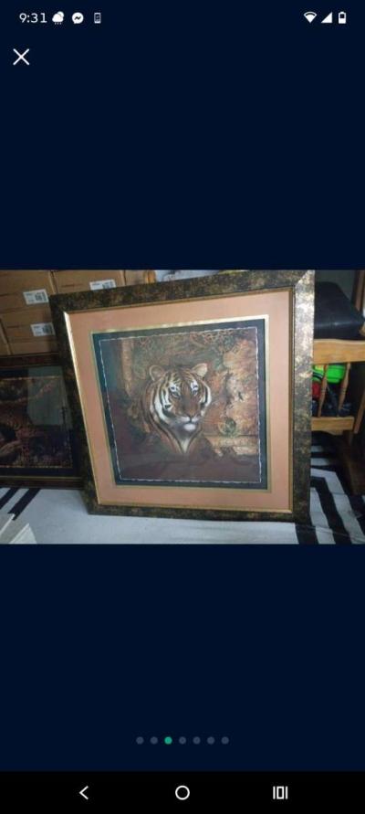 Tiger and leopard painting - Thumbnail 4