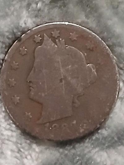 1883 Liberty V Nickel - Thumbnail 3