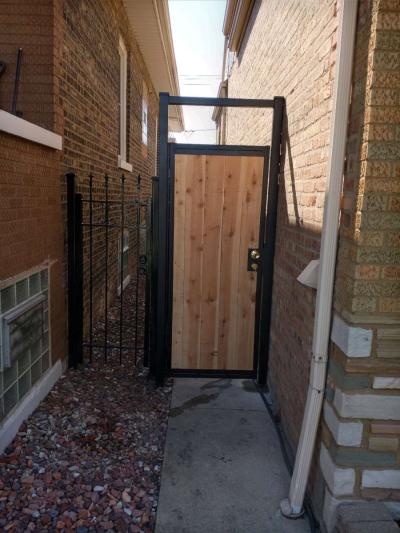 cercas de hierro con madera y de puro hierro - Thumbnail 4