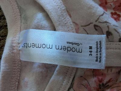 Pink flower sleepsuit without feet - Thumbnail 4