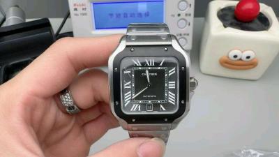 luxury stainless steel square watch - Thumbnail 2