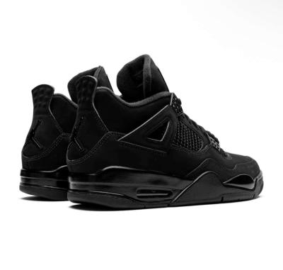 Nike Air Jordan 4 Retro Black Cat  All Black OG Style Mens - Thumbnail 4