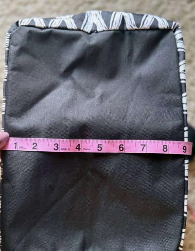 ThirtyOne Large Canvas Black Link Patterned Tote wBlack Stra - Thumbnail 5