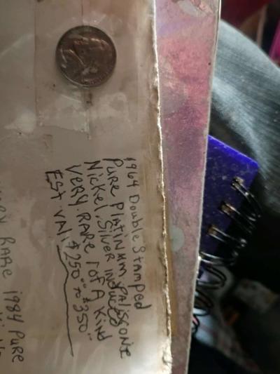 a 1964 rare platinum palasconei 1 of kind Jefferson nickel