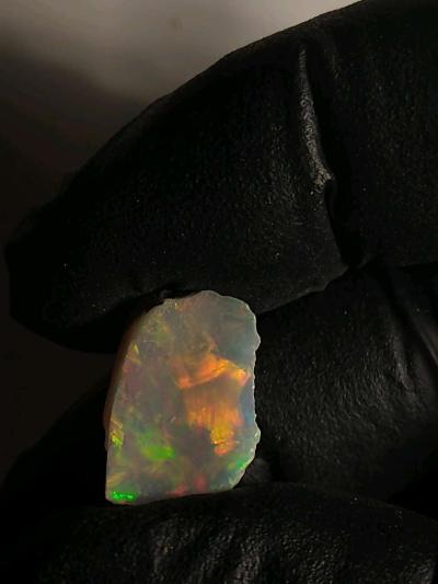 Untreated Dark Base Opal With Nice Pattern - Grand Rapids, Michigan