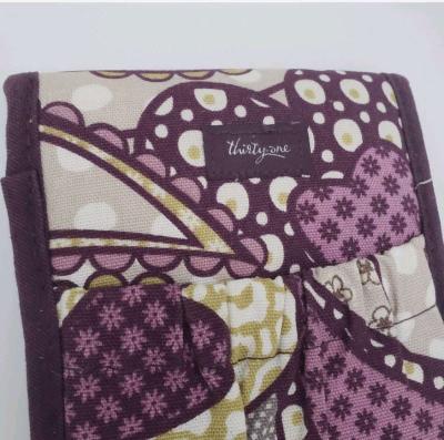 ThirtyOne Plum Awesome Blossom Travel Flat Iron Case Bag Pur - Thumbnail 5