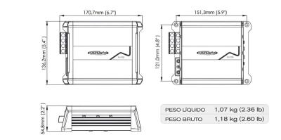 SounDigital 12004 EVO 5  1200W RMS Class D 4Channel Amplifie - Thumbnail 5