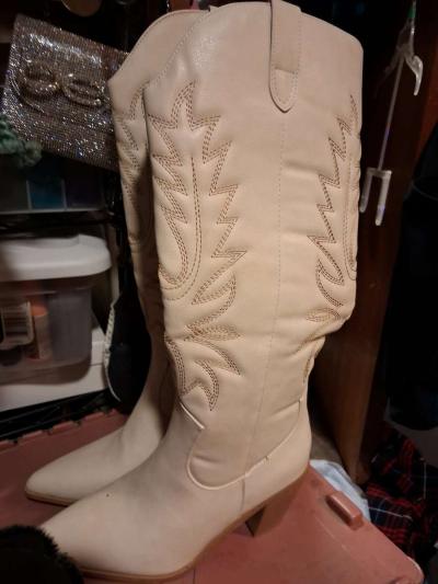 new cowgirl knee high boots - Thumbnail 2