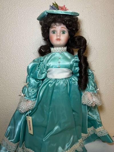vintage porcelain doll made in France - Thumbnail 2