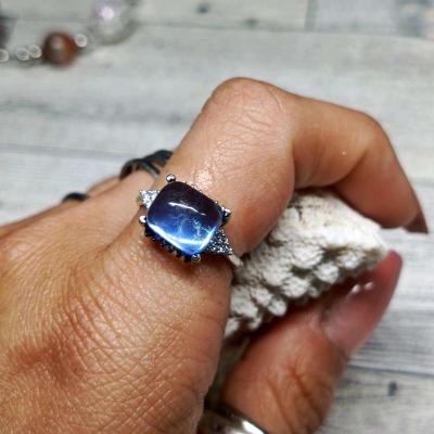 Aquamarine  Sterling Silver 925 Ring jewelry - Fullerton, California