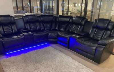 sofa modular  reclinable con luces led  preguntar por precio