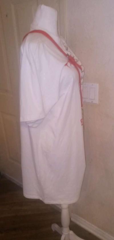 Red White Dress with Crossbody takeout box purse - Thumbnail 3