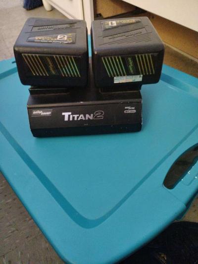 Anton Bauer Titan 2 Battery Charger with 2 battery packs