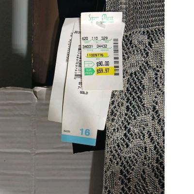 Jessica Howard metallic gold  lace overlay black  mid si - Thumbnail 3