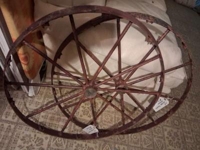 vintage antique tractor wheel WiP - Thumbnail 3