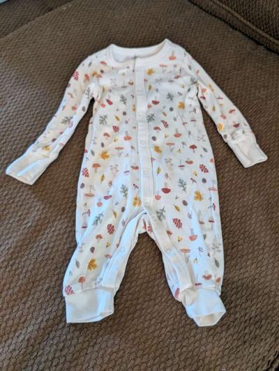 Fall snapup sleepsuit without feet
