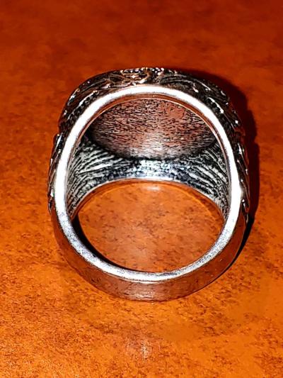 GREAT JEWISH RELIGION DAVID STAR MASCOT LUCKY RING Size 9 - Thumbnail 4