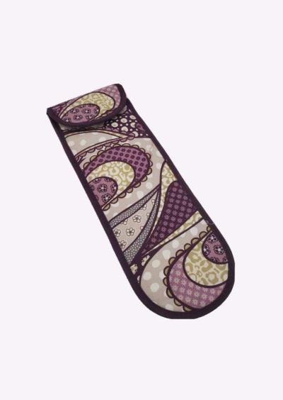ThirtyOne Plum Awesome Blossom Travel Flat Iron Case Bag Pur - Thumbnail 6