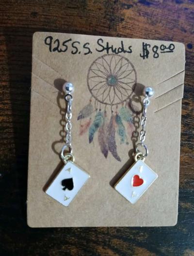 Aces Stud Earrings - Newport News, Virginia