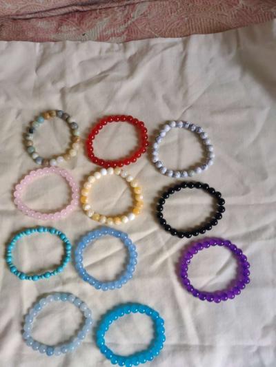 Gemstone elastic bracelets - Thumbnail 1