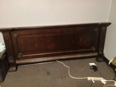 king size bed frame headboard and footboard - Thumbnail 2