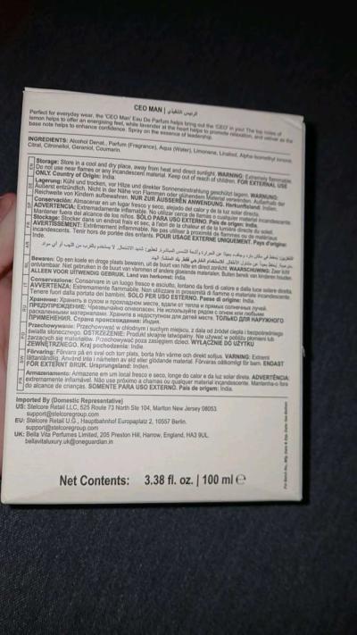 Bellavita Laxury Ceo Man Cologne Smells good 100ml - Thumbnail 4