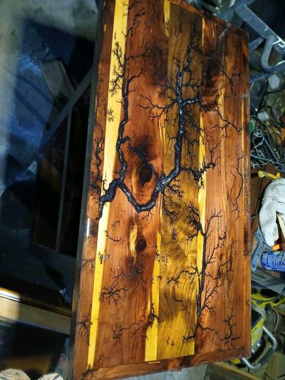 handcrafted wood fracking tables - Thumbnail 2