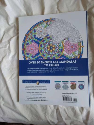 Snowflake Mandalas coloring book - Thumbnail 4